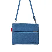 MONDAINE 瑞士國鐵 斜背肩背包/旅遊護照包  單寧藍