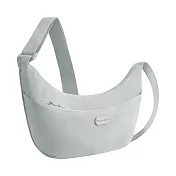 《TRAVELON》輕便雙層斜背彎月包 - 太空灰