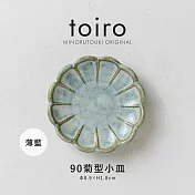 【日本Minoru】Toiro 輪花陶瓷小皿9cm ‧ 薄藍