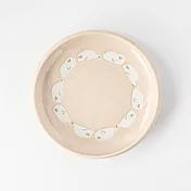 【日本Yamani】美濃燒｜海豹 釉燒陶瓷深盤16.8cm ‧ 粉