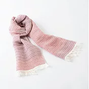 【日本ORIM今治毛巾】美濃和紙 透氣流蘇圍巾 ‧ 茜紅