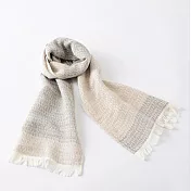 【日本ORIM今治毛巾】美濃和紙 透氣流蘇圍巾 ‧ 薄墨