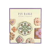 【日本Green Flash】甜點藝術家KUNIKA聯名 徽章/胸針 ‧ 紫色