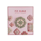 【日本Green Flash】甜點藝術家KUNIKA聯名 徽章/胸針 ‧ 粉紅色