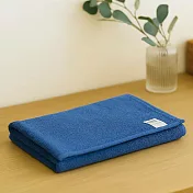 【日本楠橋紋織】超吸水防臭 蓬鬆耐洗毛巾 ‧ 深藍