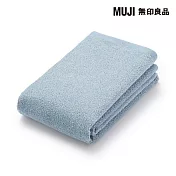 【MUJI 無印良品】柔軟薄型面用巾/ 藍色