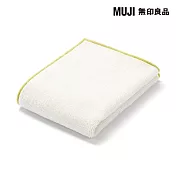 【MUJI 無印良品】彩色布邊手巾/ 象牙白