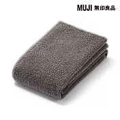【MUJI 無印良品】彩色布邊面用巾/ 墨黑