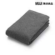【MUJI 無印良品】柔軟薄型面用巾/ 墨灰