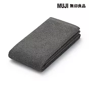 【MUJI 無印良品】柔軟薄型運動毛巾/ 墨灰