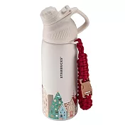 [星巴克]耶誕小屋磁吸掀蓋不鏽鋼水壺