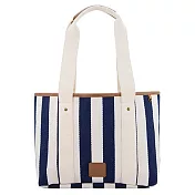 [星巴克]深藍直紋肩背提袋