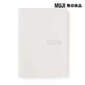 【MUJI 無印良品】月週筆記本/2025年12月開始/白灰.B6白灰/B6