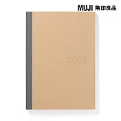 【MUJI 無印良品】月週筆記本/2025年12月開始/米.A5