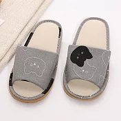 333家居鞋館 流行手繪休閒拖鞋 灰26