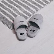 【韓國Dailylike】What a good day! 軟絨厚底室內拖鞋(男) ‧ 灰