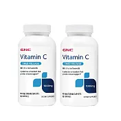 【GNC健安喜】維生素C 1000緩釋食品錠(90錠/瓶)x2入組(純素/維生素C/柑橘生物類黃酮/玫瑰果粉/長效釋放/促進鐵吸收/促進膠原蛋白生成)