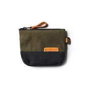 點子包【icleaxbag】拚色零錢包 鑰匙包 小物包 內袋卡層 防潑水內裏 台灣製造 軍綠色