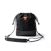 點子包【icleaxbag】山系漫遊小廢包 側背包 斜背包 防潑水束口包 都會工裝風 真皮墊肩 人氣 台灣製造 極簡黑