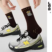 【JDS設計襪】精梳棉塗鴉設計襪  * 困呆呆喵/深巧