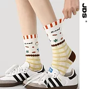 【JDS設計襪】精梳棉塗鴉設計襪 火山夢屋/Bread