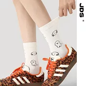 【JDS設計襪】精梳棉塗鴉設計襪 圓舞旋律/動物