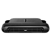 【BeOK】汽車後枕座椅風扇USB插電雙渦輪輕音無葉風扇 黑色