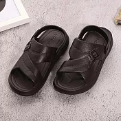 333家居鞋館 知性輕鬆休閒拖鞋 咖40