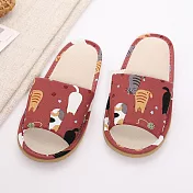 333家居鞋館 森活漫旅休閒拖鞋 紅26