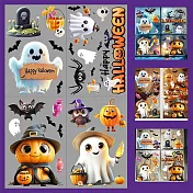 萬聖節★靜電牆貼 裝飾玻璃貼 無痕窗貼 A款