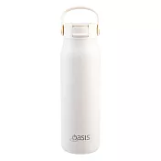 Oasis Sorrento 陶瓷彈蓋吸管保溫瓶 900ml - 燕麥白