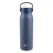 Oasis Sorrento 陶瓷彈蓋吸管保溫瓶 900ml - 靛藍色