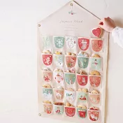 【日本Green House】Xmas精美刺繡 聖誕倒數日曆掛飾