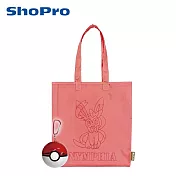 【日本正版授權】寶可夢 寶貝球 摺疊 購物袋 - 仙子伊布