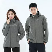【遊遍天下】男款防水防風保暖刷毛機能外套(GJ21002) M 灰色