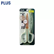 PLUS 限定30度弧線剪刀(鈦+3D 凹面不沾膠)復古色系  復古綠