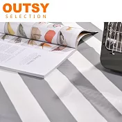 OUTSY台灣製獨家花色綁帶輕量野餐墊 灰染霧籬