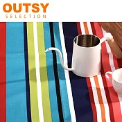 OUTSY台灣製獨家花色綁帶輕量野餐墊 溢彩斑斕