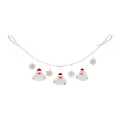 【日本Mark’s】Felt & Knit手工毛氈彩條吊飾組 ‧ 雪怪