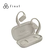 日本 Final KDT3000 開放耳掛式藍牙耳機麥克風 奶油白