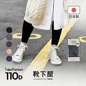 Tabio靴下屋〈110丹 Premium褲襪〉 M-L 12 黑色