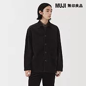 【MUJI 無印良品】男吉貝木棉混燈芯絨外套 M 深棕