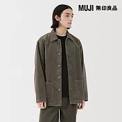 【MUJI 無印良品】男吉貝木棉混燈芯絨外套 M 摩卡棕