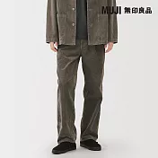【MUJI 無印良品】男吉貝木棉混燈芯絨工作褲 M 摩卡棕