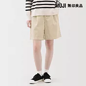 【MUJI 無印良品】女吉貝木棉混燈芯絨褲裙 M 象牙白