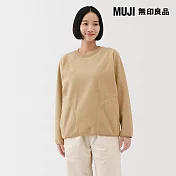 【MUJI 無印良品】女刷毛套衫 XL 淺黃