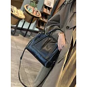 O-ni O-ni全新品精選優質頭層牛皮升級版大容量波斯頓包時尚托特包(品質保證)(bag-6155) 黑色