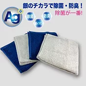 【BVD】銀纖維素面方巾3入(BT11004抑菌 消臭) 灰 34×34cm