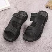 333家居鞋館 知性生活休閒拖鞋(2色) 黑26