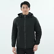 【遊遍天下】男款防水防風無車縫保暖羽絨外套 M 深灰